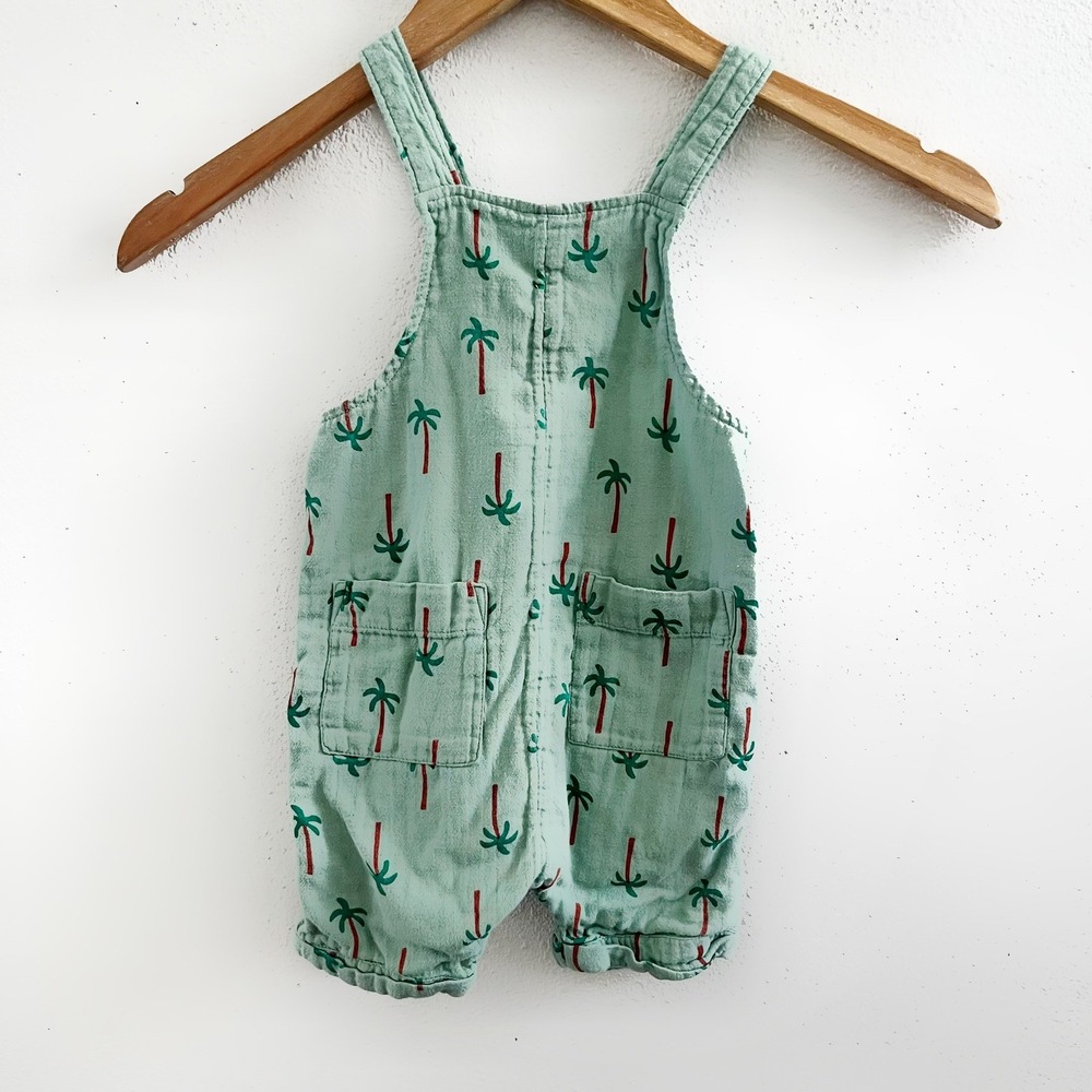 HANNA ANDERSSON Baby Print Muslin Shortalls Size 12-18 Months